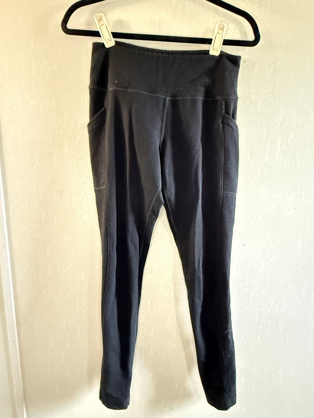 Woolx Piper Merino Wool Pocket Leggings Black Women’s Small